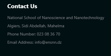 المدرسة الوطنية العليا لعلوم النانو والنانو تكنولوجيا